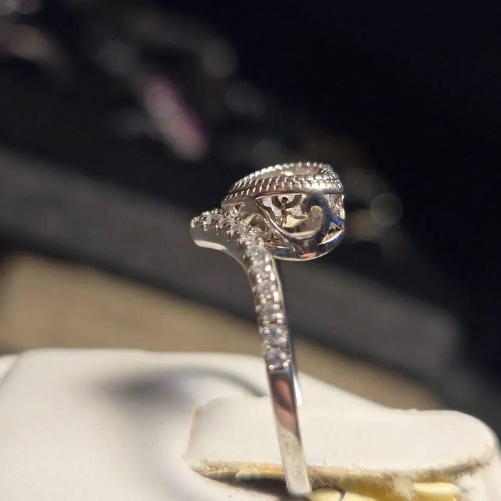 Mobile Heart vintage sterling silver ring sz 6